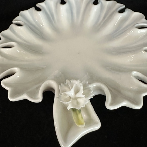 Vintage Lenwile China, Ardalt Japan Verithin! Leaf design dish. - Picture 5 of 5